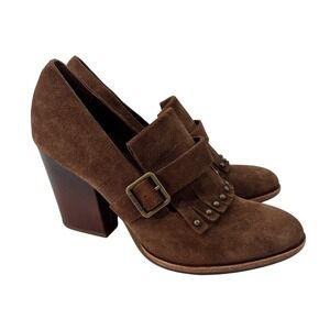 Kork-Ease‎ Suede Oxford Pumps Prim Siena Brown 7M